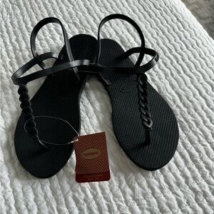 Havana’s Brand New w/ Tags “You Paraty Chains Sandals”, Black, Size 7.5